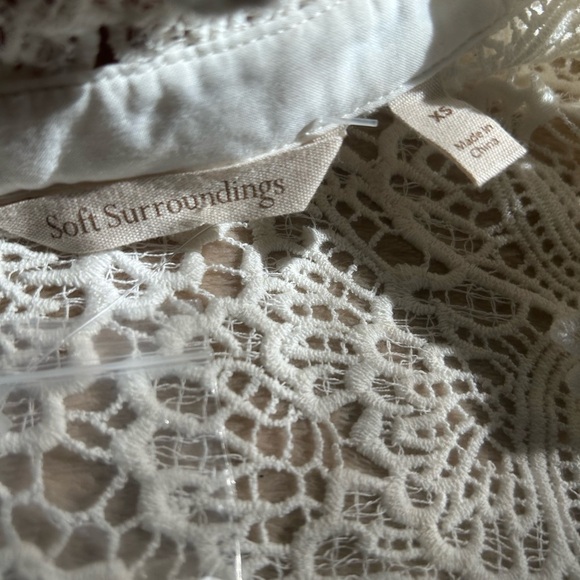 Soft Surroundings Cream Lace Blouse - Picture 3 of 5